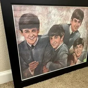 Art | Rare Beatles Buddies Fan Club Lithograph Leo Jansen Original 